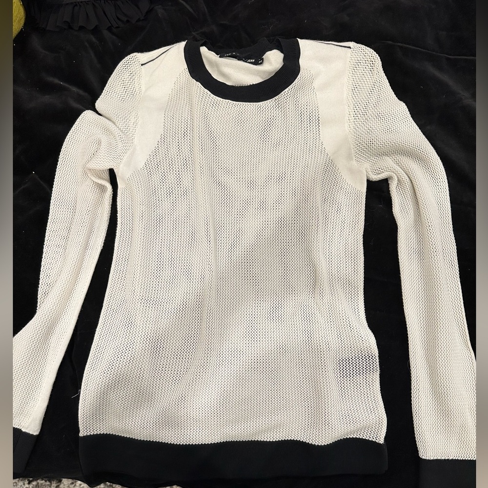 Rag & Bone Mesh Long Sleeve Top